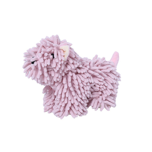 008#Cartoon Puppy Chenille Hand-wiping Doll Multifunctional Cartoon