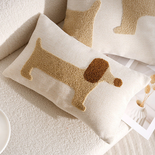 009#Modern Simple Cartoon Dog Pillow Cover Pillow