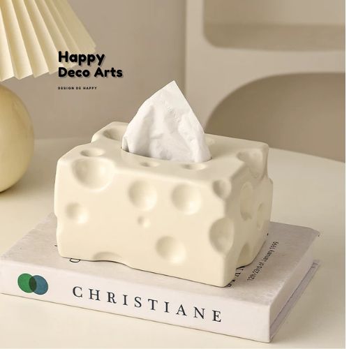 025#Cheesy Ceramic tissueBox