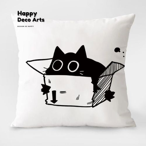 012#Lucky Cat Design Pillow