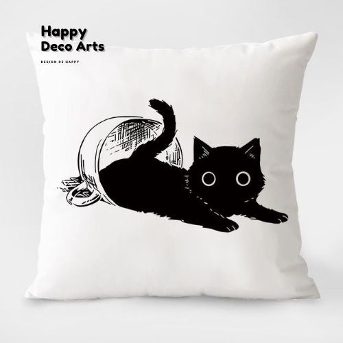 012#Lucky Cat Design Pillow