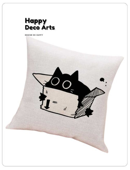 012#Lucky Cat Design Pillow