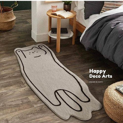 012#Stretchy Cat Bedroom Carpet