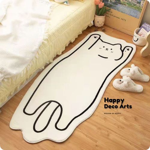 0082#Stretchy Cat Bedroom Carpet