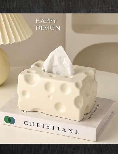 025#Cheesy Ceramic tissueBox